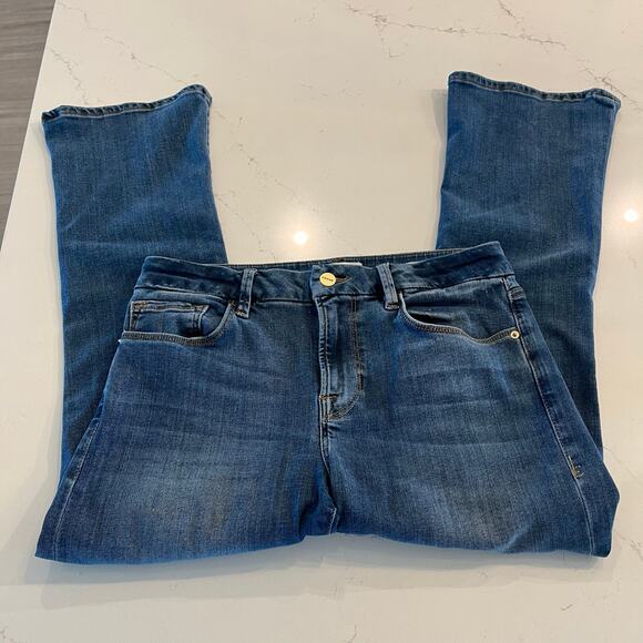 FRAME Denim Le Crop Mini Boot Cut Jeans in Poe‎ Size 29 - Picture 4 of 11